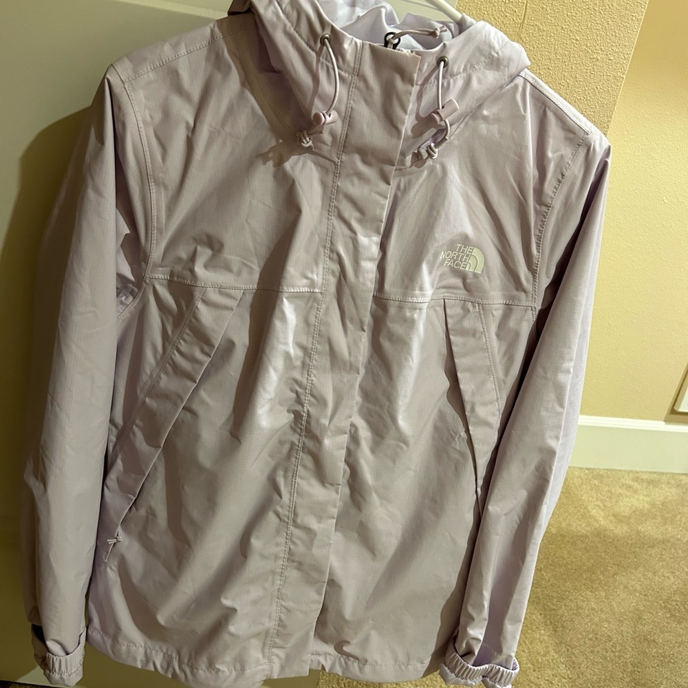 North face lavender purple raincoat size small brand new